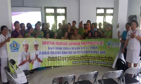 SOSIALISASI IMUNISASI JE OLEH PUSK.I DENSEL