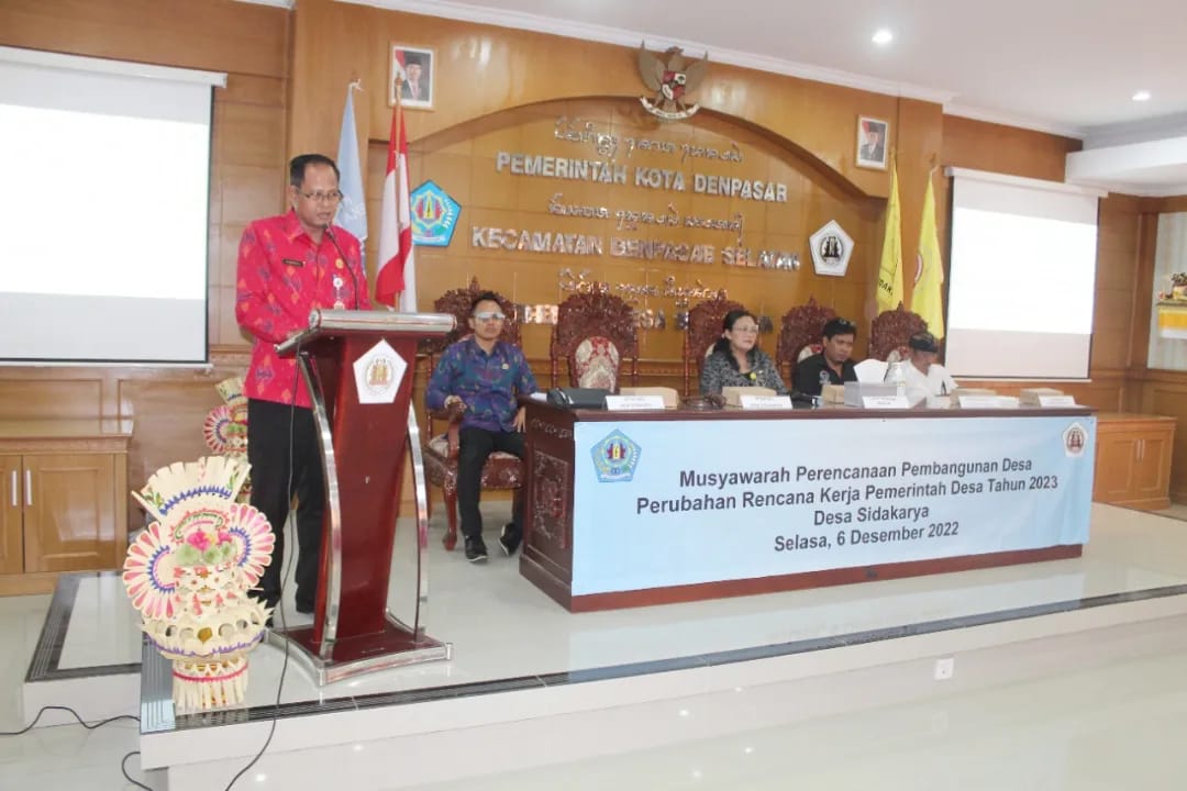 Musyawarah Perencanaan Pembangunan Desa Perubahan Rencana Kerja Pemerintah Desa Sidakarya Tahun 2023