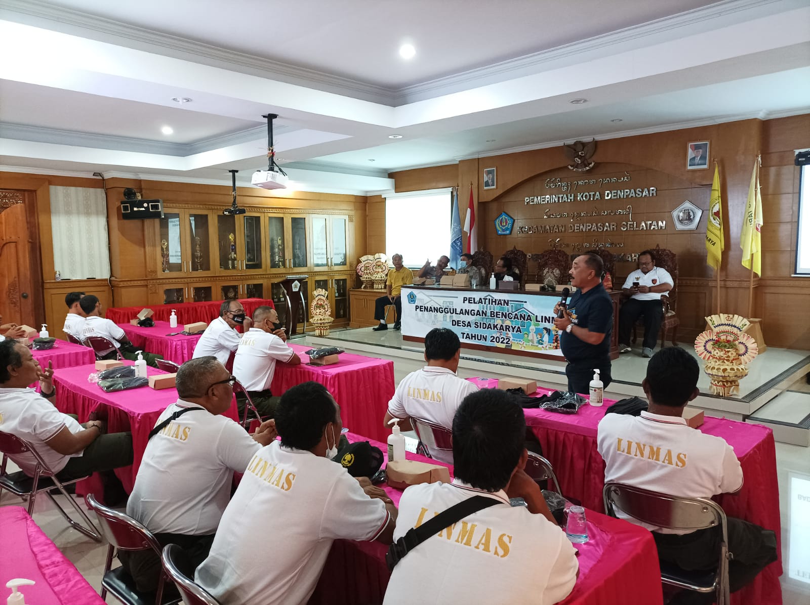 Kegiatan Pelatihan Penanggulangan Bencana Tahun 2022 Dengan Peserta Linmas Desa Sidakarya