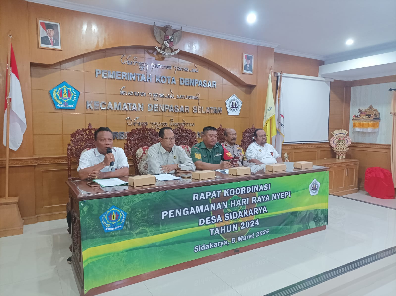 RAPAT KOORDINASI PENGAMANAN HARI RAYA NYEPI DESA SIDAKARYA TAHUN 2024