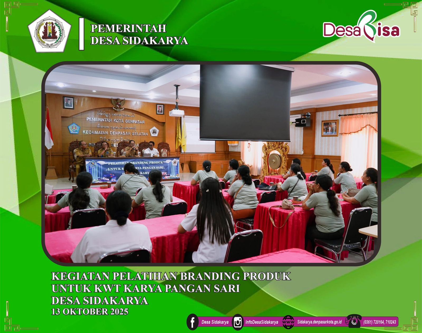 Kegiatan Pelatihan Branding Produk Untuk KWT Karya Pangan Sari Desa Sidakarya