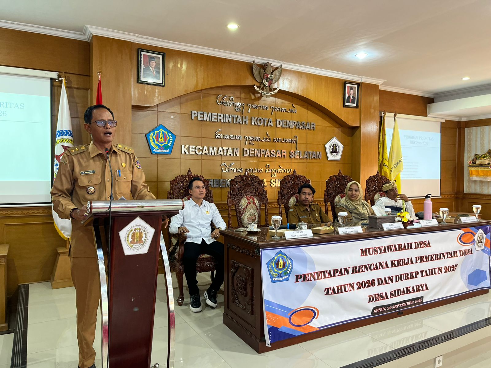 Musyawarah Desa Penetapan Rencana Kerja Pemerintah Desa Tahun 2026 dan DURKP Tahun 2027 serta Pergantian Keluarga Penerima Manfaat Bantuan Langsung Tunai Dana Desa Tahun 2025 