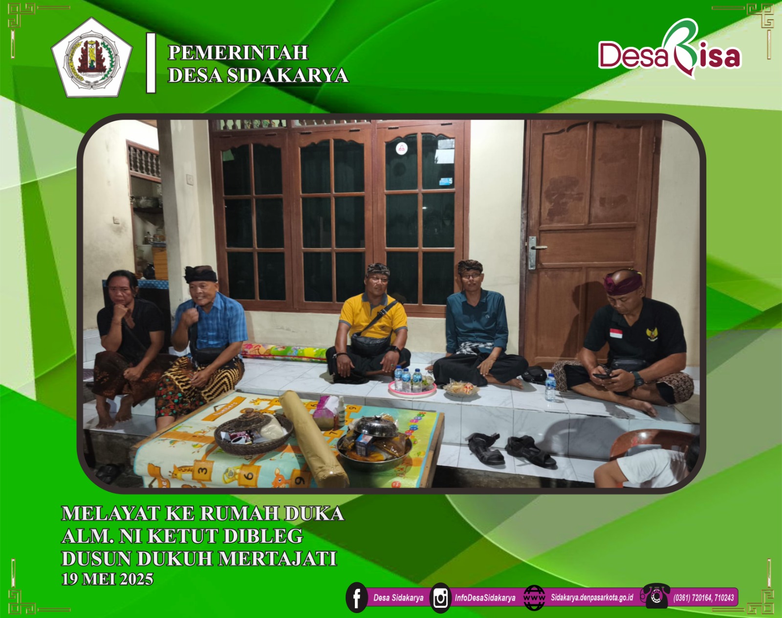 MELAYAT KE RUMAH DUKA  ALM. NI KETUT DIBLEG ( DUKUH MERTAJATI )