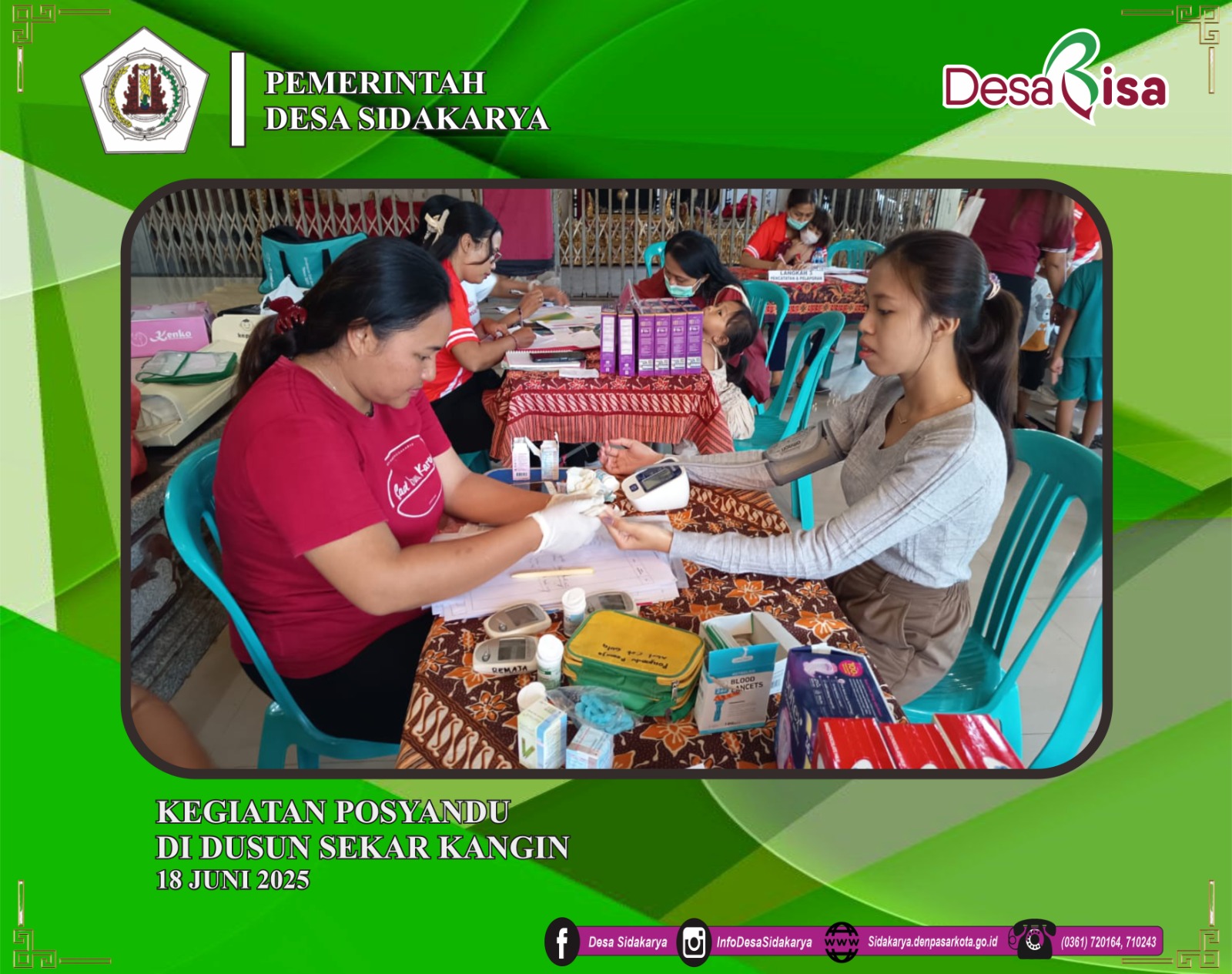KEGIATAN POSYANDU DI DUSUN SEKAR KANGIN ( JUNI )