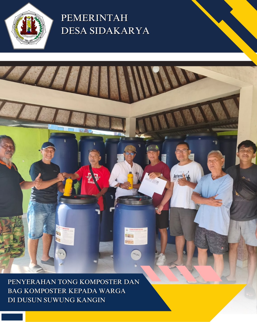 PENYERAHAN TONG KOMPOSTER DAN BAG KOMPOSTER